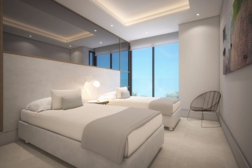 The bedroom with great sea view
