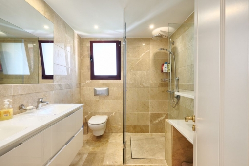 Another bathroom with shower