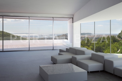 living-amazing-view-to-sea-and-Ibiza-plot-project-Can-Furnet