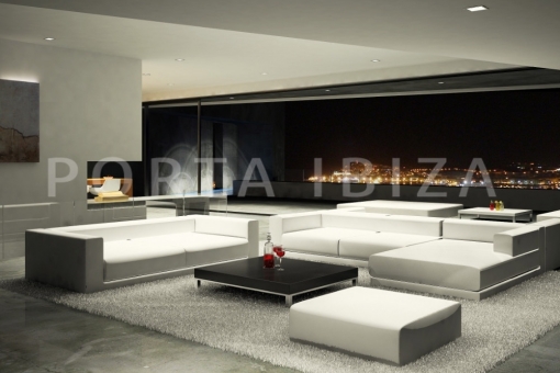 living at night-amazing-view-to-sea-and-Ibiza-plot-project-Can-Furnet