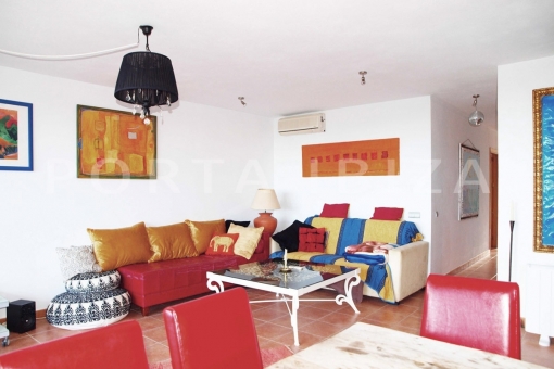 livingroom-apartment-cala vadella-ibiza