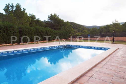pool terraces-apartment-sea view-cala vadella-ibiza