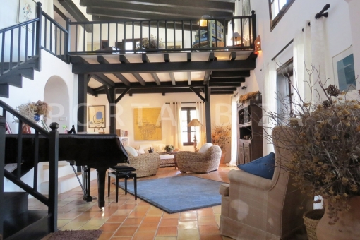 2floor livingroom-villa-cala vadella-ibiza
