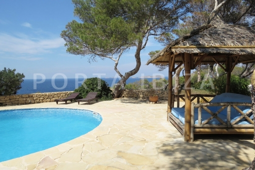 pool & terrace-villa-cala vadella-ibiza