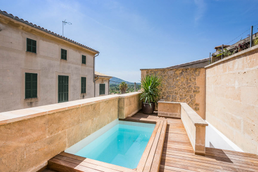 Terrace with lovely pool