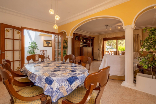 Elegant living and dining area