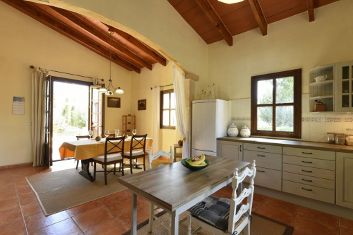 Kitchen and dining area