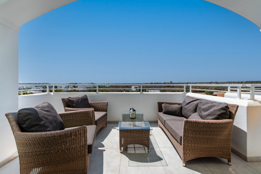 Terrace in front of the living area