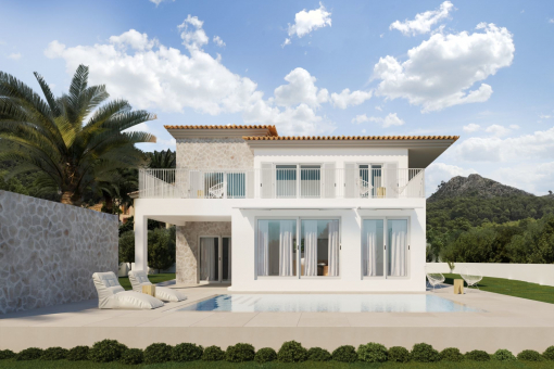 Luxury finca with first-class design and additional buildable plot in Andratx