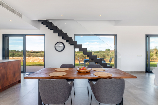 Bright dining area