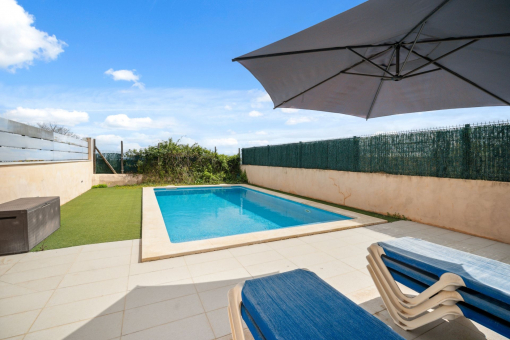 Garden and swimming pool