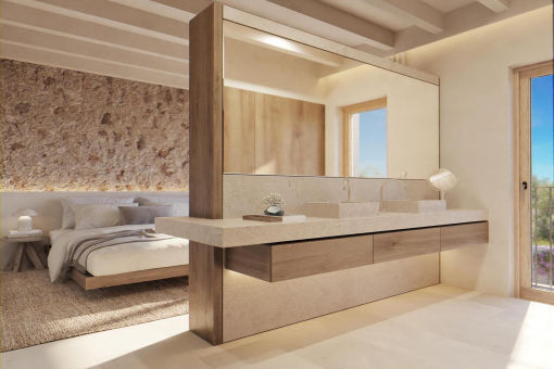 One of 3 bedrooms