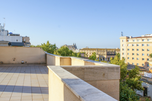 Aussicht von der privaten Dachterrasse