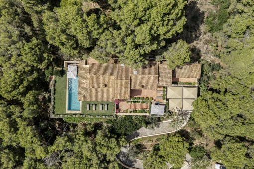 Vogelperspektive der Finca