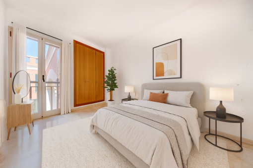 One of three bedrooms?