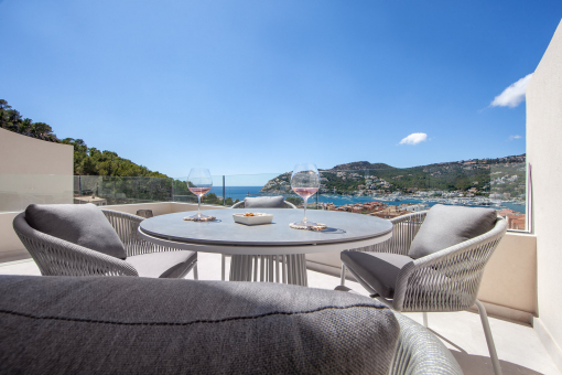 Terrasse auf höhe des Wohnbereichs