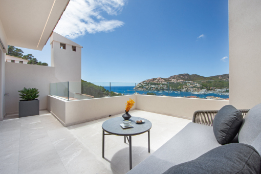 Terrasse vom Hauptschalfzimmer