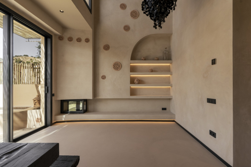 Living area with fireplace?