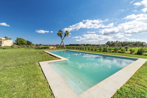 64 m² Pool mit Treppe