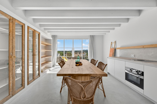 Open kitchen concept