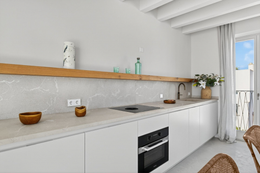 Kitchen with stone