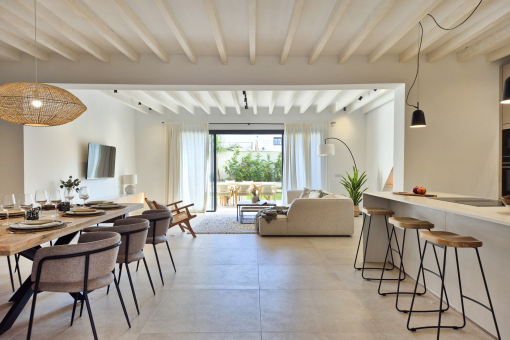 Huge living-dining area