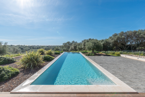 generously sized pool