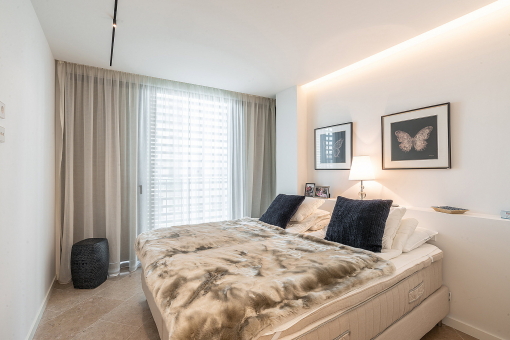 One of the three bedrooms