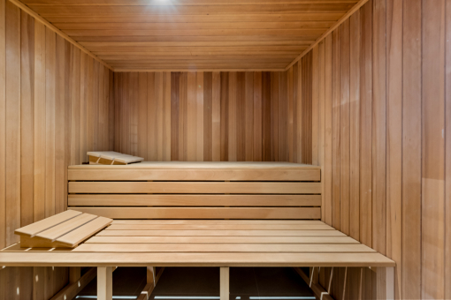 Zona wellness con sauna
