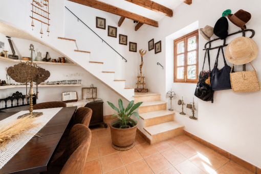 Dining room and staircase to the upper floor