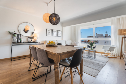 Living and dining area