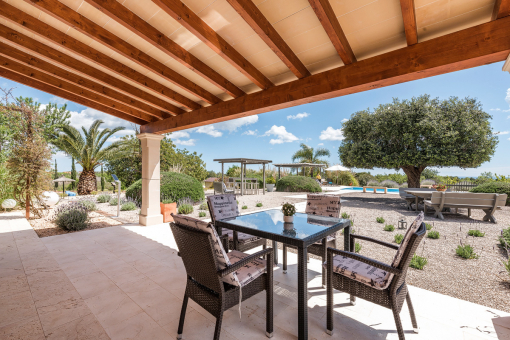 Views to the well-tended garden