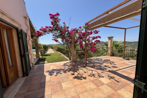 Terraces surrounding the house