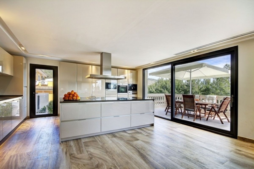 One out of 2 kitchens with access to the balcony