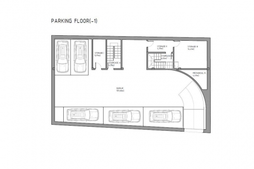 Construction plan of the car park