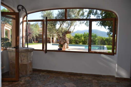 Views to the pool area