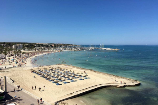 Fantastischer Strand- und Meerblick