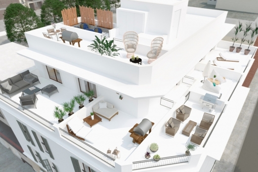 Splendid, new built penthouse in Palma