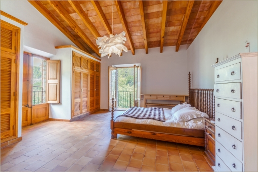 Master bedroom with double bed