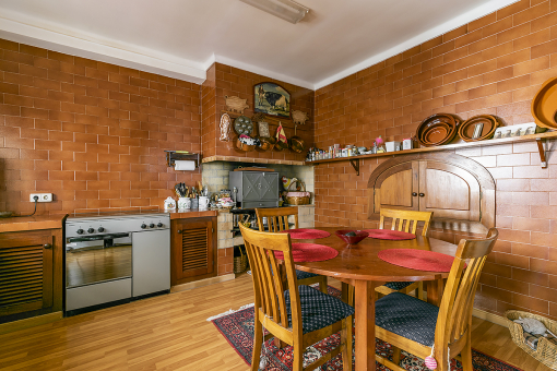 Rustic kitchen of this house