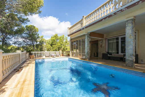 Sunny salt-water pool