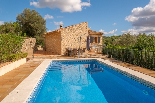 Sunny pool area