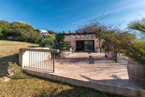 Large terrace of the guest house