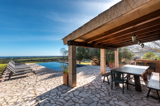 Fantastic pool terrace with panoramic views