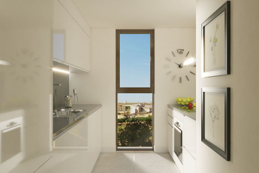 Kitchen in white