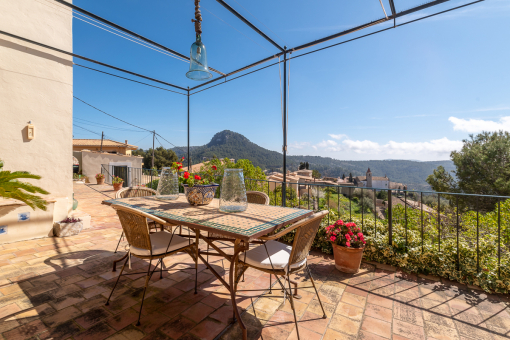 Bezaubernde Terrasse mit Ausblick