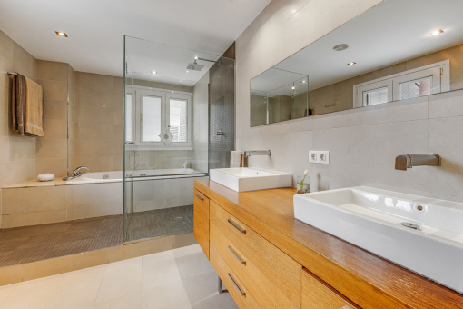 Bathroom with walk-in shower