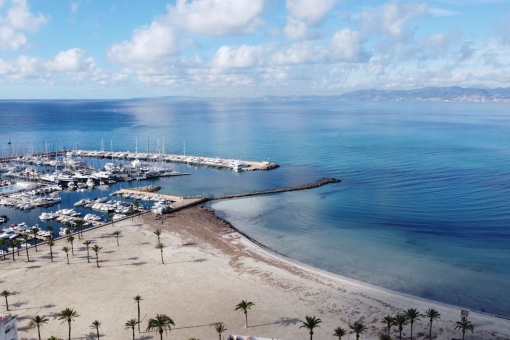 View to the beach