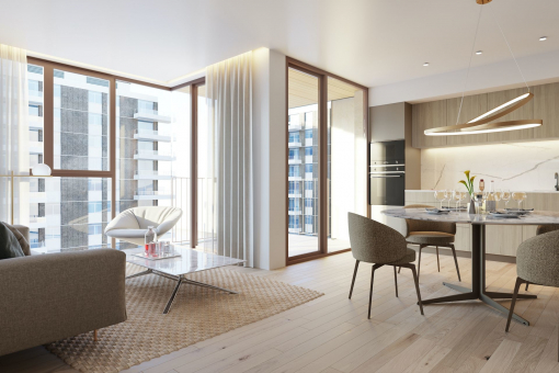 Kitchen and dining area