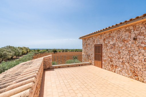 Upper terrace with a view